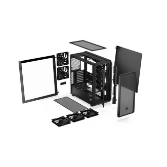 ENDORFY Case Arx 700 ARGB, Průhledná bočnice, ATX, 4x140mm ARGB Fan, černá