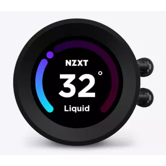 NZXT vodní chladič Kraken 280 ELITE RGB / 2x140mm RGB fan / 4-pin PWM / LCD disp. / 6 let