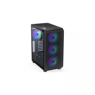 ENDORFY Case Arx 500 ARGB, Průhledná bočnice, ATX, 4x140mm ARGB Fan, černá