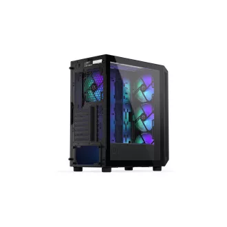 ENDORFY Case Arx 500 ARGB, Průhledná bočnice, ATX, 4x140mm ARGB Fan, černá