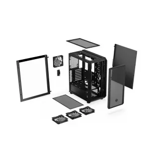 ENDORFY Case Arx 500 ARGB, Průhledná bočnice, ATX, 4x140mm ARGB Fan, černá