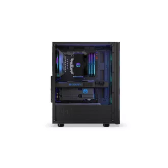ENDORFY Case Ventum 200 ARGB, Průhledná bočnice, ATX, 4x120mm ARGB Fan, černá