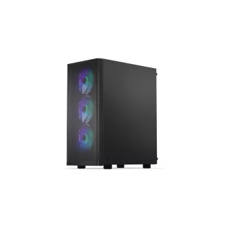 ENDORFY Case Ventum 200 ARGB, Průhledná bočnice, ATX, 4x120mm ARGB Fan, černá