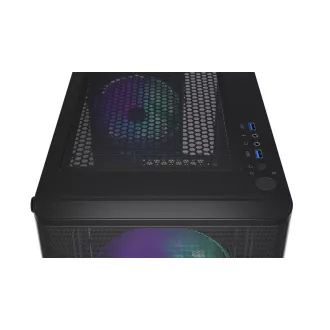 ENDORFY Case Ventum 200 ARGB, Průhledná bočnice, ATX, 4x120mm ARGB Fan, černá