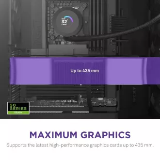 NZXT skříň H9 Flow dvoukomorová ATX / 4x140mm fan / až 10xfan / perforovaný top / proskl. bočnice, front / černá