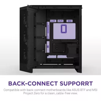 NZXT skříň H9 Flow dvoukomorová ATX / 4x140mm fan / až 10xfan / perforovaný top / proskl. bočnice, front / černá