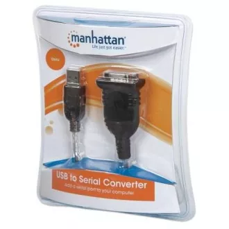 MANHATTAN převodník z USB na sériový port (USB AM / DB9M, RS232), blistr MANHATTAN převodník z USB na sériový port (USB AM / DB9M, RS232), blistr