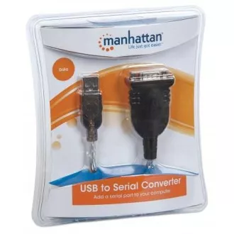 MANHATTAN převodník z USB na sériový port (USB AM / DB9M, RS232), blistr MANHATTAN převodník z USB na sériový port (USB AM / DB9M, RS232), blistr