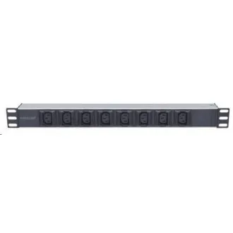 Intellinet rozvodný panel PDU, 8x C13 zásuvka, rack 1U, 2m odpojitelný kabel, proti vypadávání