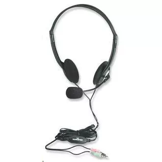 MANHATTAN Sluchátka s mikrofonem Stereo Headset MANHATTAN Sluchátka s mikrofonem Stereo Headset