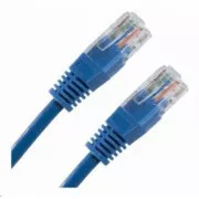 Patch kabel Cat5E, UTP - 0, 3m, modrý