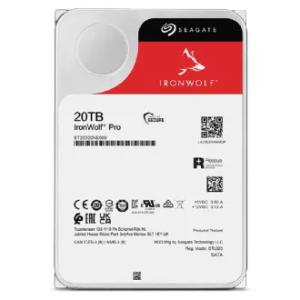 SEAGATE HDD 20TB IRONWOLF PRO (NAS), 3.5", SATAIII, 7200 RPM, Cache 256MB
