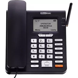 MaxCom MM28DHS, stolní GSM telefon, černá MaxCom MM28DHS, stolní GSM telefon, černá
