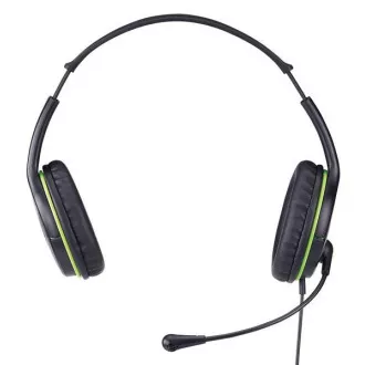 GENIUS sluchátka s mikrofonem HS-400A, černozelená