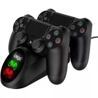 iPega PG-9180 Double Charger dokovací stanice pro gamepady PS4, černá