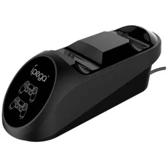 iPega PG-9180 Double Charger dokovací stanice pro gamepady PS4, černá