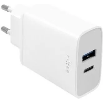 Fixed nabíječka do sítě, konektor USB-C + USB-A, podpora PD, 30 W, bílá Fixed nabíječka do sítě, konektor USB-C + USB-A, podpora PD, 30 W, bílá