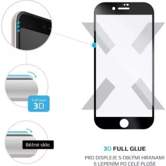 FIXED ochranné sklo Full Cover pro Apple iPhone 7/8/SE (2020), černá