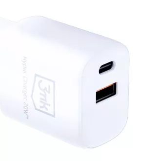 3mk síťová nabíječka - Hyper Charger 20W, bílá 3mk síťová nabíječka - Hyper Charger 20W, bílá