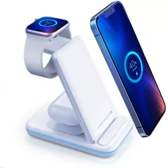 3mk nabíjecí stojánek - Hyper Wireless Charger 3w1 15W, bílá 3mk nabíjecí stojánek - Hyper Wireless Charger 3w1 15W, bílá