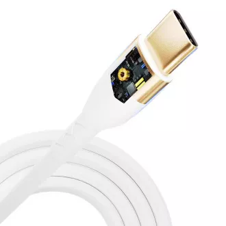 3mk datový kabel - Hyper Silicone Cable C to C 2m 100W, bílá