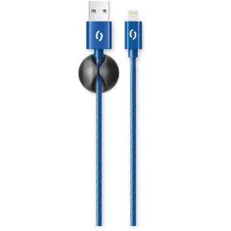 ALIGATOR datový kabel PREMIUM 2A, Lightning, modrá