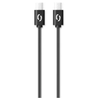 ALIGATOR datový kabel POWER 60W, USB-C/USB-C 3A, délka 1 m, černá
