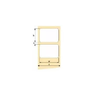 OEM samolepicí etikety 100mm x 50mm, bílý papír, cena za 1000 ks