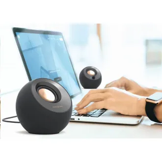 Creative PEBBLE V3, stolní 2.0 reproduktory s USB-C a Bluetooth 5.0 - černé