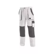 Kalhoty do pasu CXS LUXY JOSEF, pánské, bílo-šedé, vel. 46