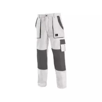 Kalhoty do pasu CXS LUXY JOSEF, pánské, bílo-šedé, vel. 62