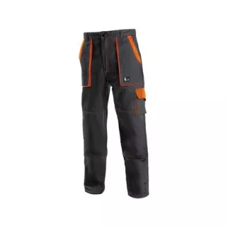 Kalhoty do pasu CXS LUXY JOSEF, pánské, černo-oranžové, vel. 58 Kalhoty do pasu CXS LUXY JOSEF, pánské, černo-oranžové, vel. 58