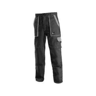 Kalhoty do pasu CXS LUXY JOSEF, pánské, černo-šedé, vel. 58