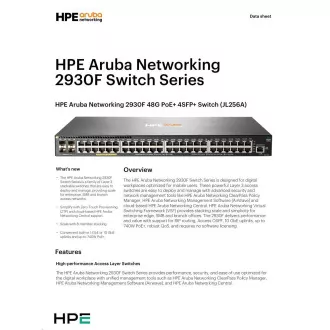 Aruba 2930F 48G PoE+ 4SFP+ Swch RENEW JL256A