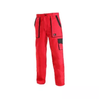 Kalhoty do pasu CXS LUXY ELENA, dámské, červeno-černé, vel. 42