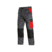 Kalhoty CXS PHOENIX CEFEUS, šedo-červená, vel.56