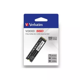 VERBATIM SSD Vi5000 Internal PCIe NVMe M.2 SSD 512GB, W2500/ R 5000 MB/s