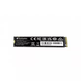 VERBATIM SSD Vi5000 Internal PCIe NVMe M.2 SSD 512GB, W2500/ R 5000 MB/s