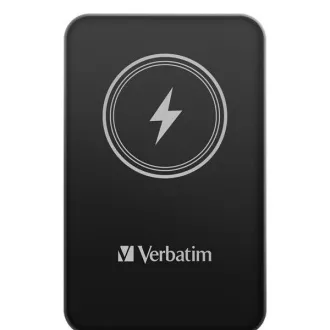VERBATIM Powerbanka Charge 'n' Go, Magnetická, 5000 mAh, USB-C, Černá