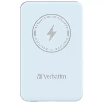 VERBATIM Powerbanka Charge 'n' Go, Magnetická, 5000 mAh, USB-C, Modrá