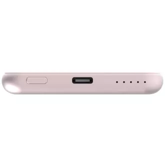 VERBATIM Powerbanka Charge 'n' Go, Magnetická, 5000 mAh, USB-C, Růžová