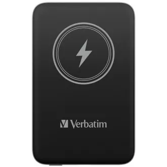 VERBATIM Powerbanka Charge \'n\' Go, Magnetická, 10000 mAh, USB-C, Černá