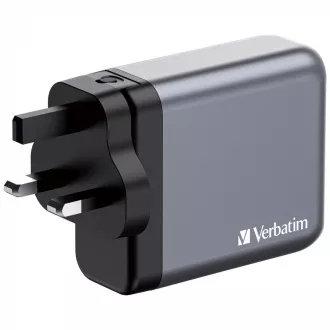 VERBATIM GaN Nabíječka do sítě GNC-240, 240W, 3x USB-C, 1x USB