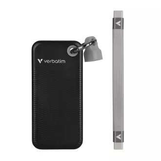 VERBATIM externí SSD 1TB Pocket USB3.2 Gen 2, černá/šedá