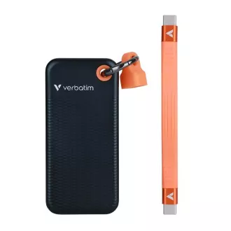 VERBATIM externí SSD 1TB Pocket USB3.2 Gen 2, černá/oranžová