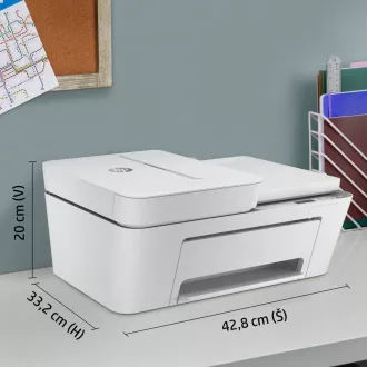HP All-in-One Deskjet 4120e HP+ (A4, 8, 5/5, 5ppm, USB, Wi-Fi, BT, Print, Scan, Copy, ADF)