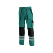 Kalhoty CXS LUXY BRIGHT, pánské, zeleno-černé, vel. 46