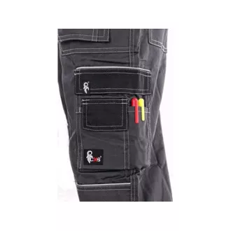 Kalhoty do pasu CXS ORION TEODOR PLUS, pánské, šedo-černé, vel. 50
