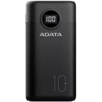 ADATA PowerBank AP10000 - externí baterie pro mobil/tablet 10000mAh, černá (37Wh) USB-C ADATA PowerBank AP10000 - externí baterie pro mobil/tablet 10000mAh, černá (37Wh) USB-C
