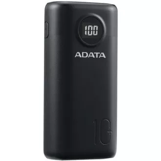 ADATA PowerBank AP10000 - externí baterie pro mobil/tablet 10000mAh, černá (37Wh) USB-C